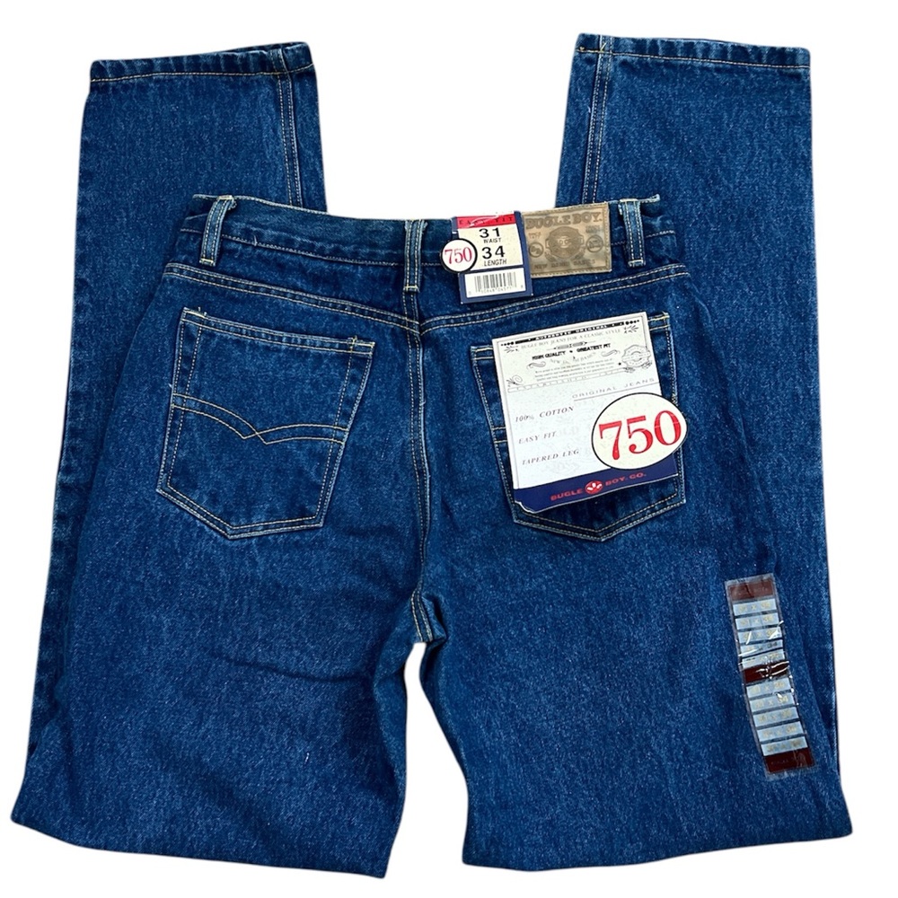 Bugle Boy 750 Men’s Vintage Cotton Easy Fit Tapered Leg Jeans‎ Size 31 NEW